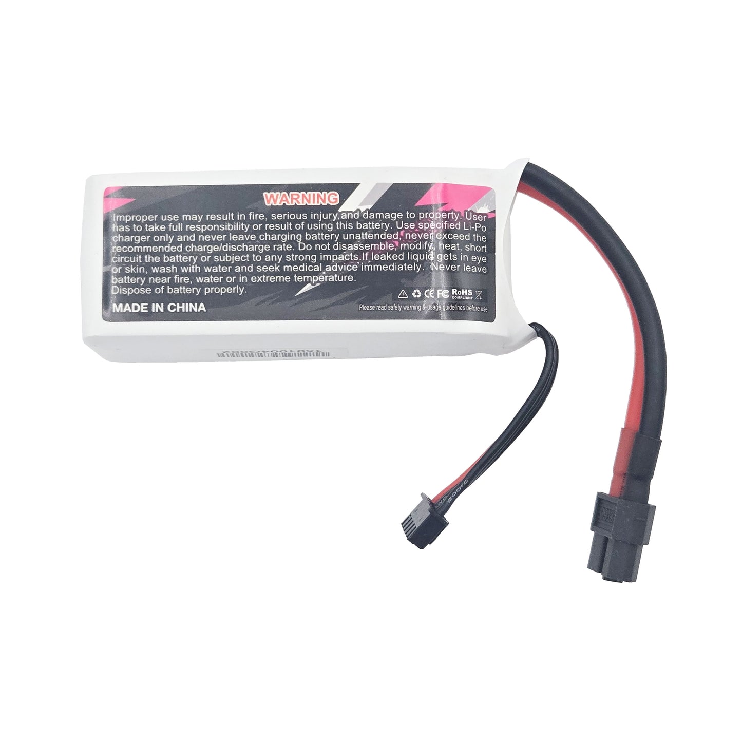 CNHL G+Plus 4S 100C Battery – Warning Label Top View Close-Up