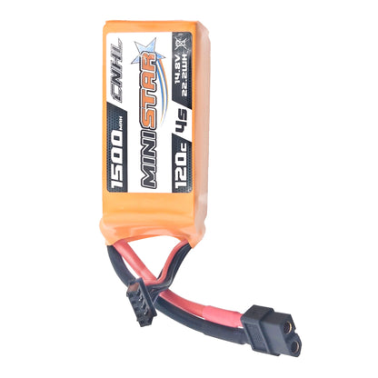 CNHL MiniStar 1500mAh LiPo Battery – Top View with XT60 Plug and Capacity Label
