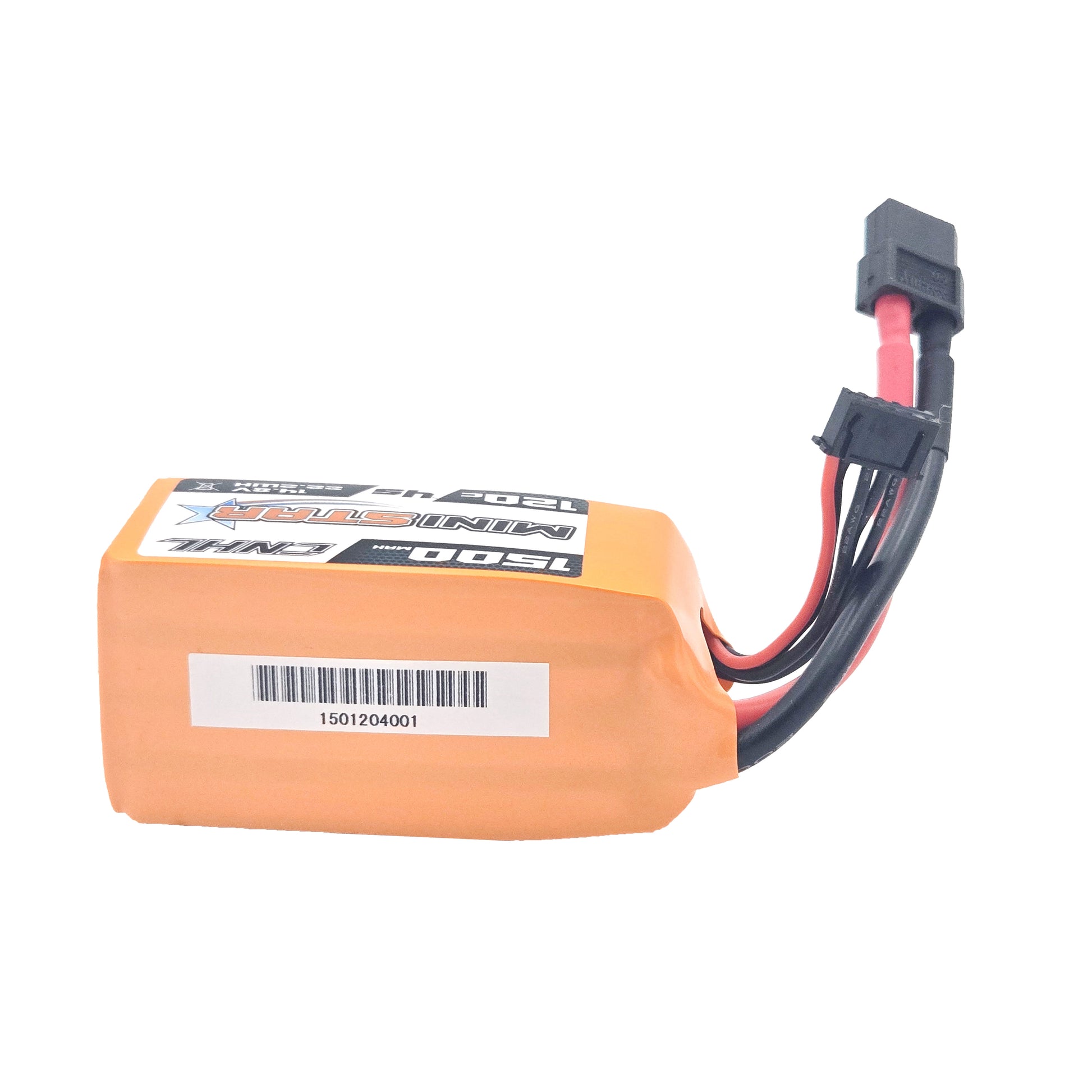 CNHL MiniStar 1500mAh Battery – Side Profile Featuring Barcode and Specs