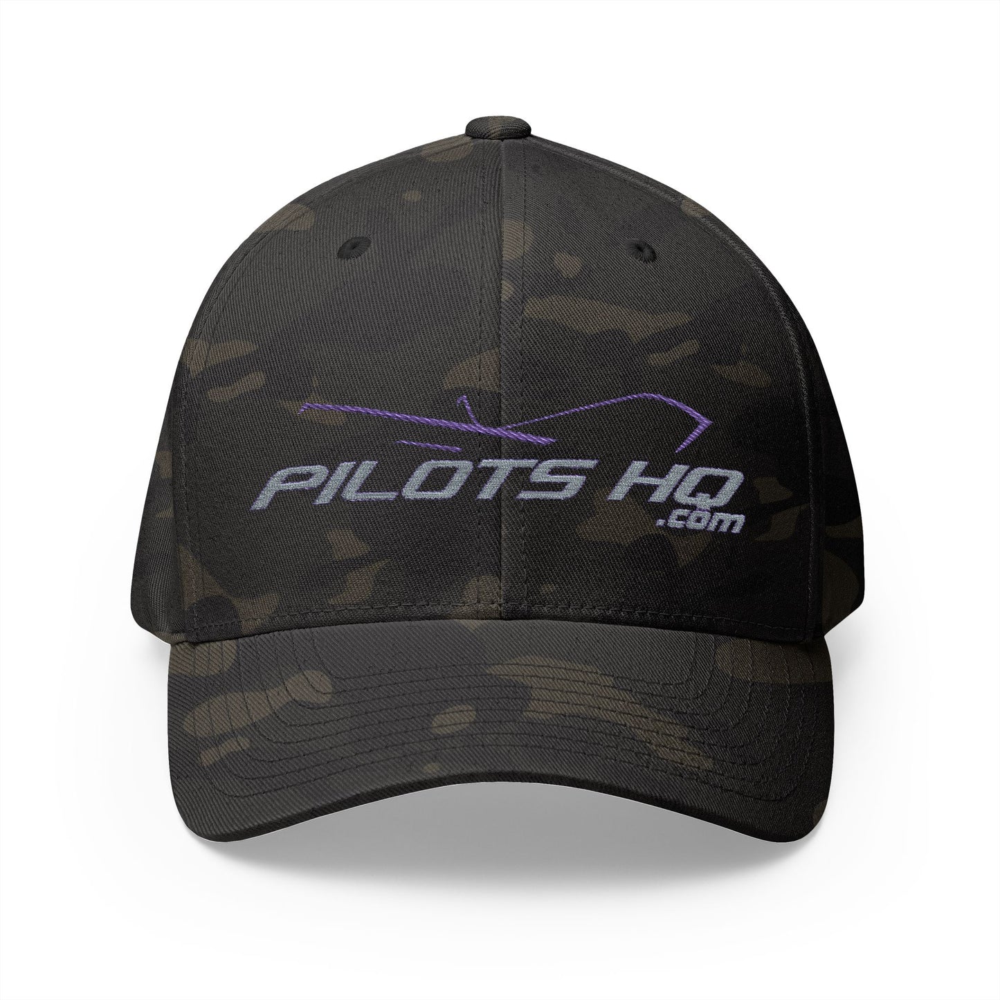 Pilots HQ Structured Cap – Classic Fit, Curved Visor, Embroidered Logo