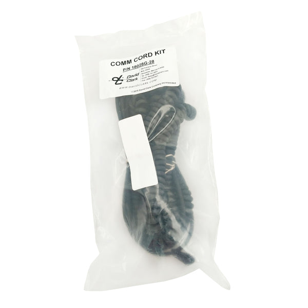 David Clark 18028G-28 Communication Cord Assembly – Compatible with H3335 Headset