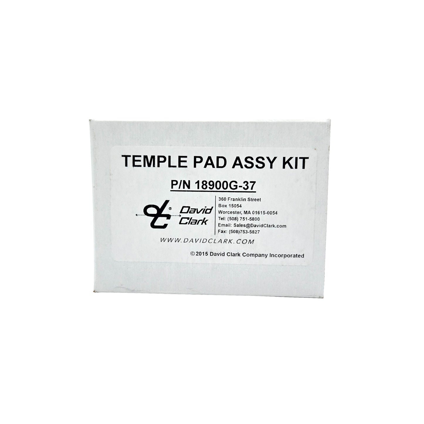 David Clark Temple Pad Assembly Kit 18900G-37 – OEM Lightweight Comfort Pads for Aviation Headsets