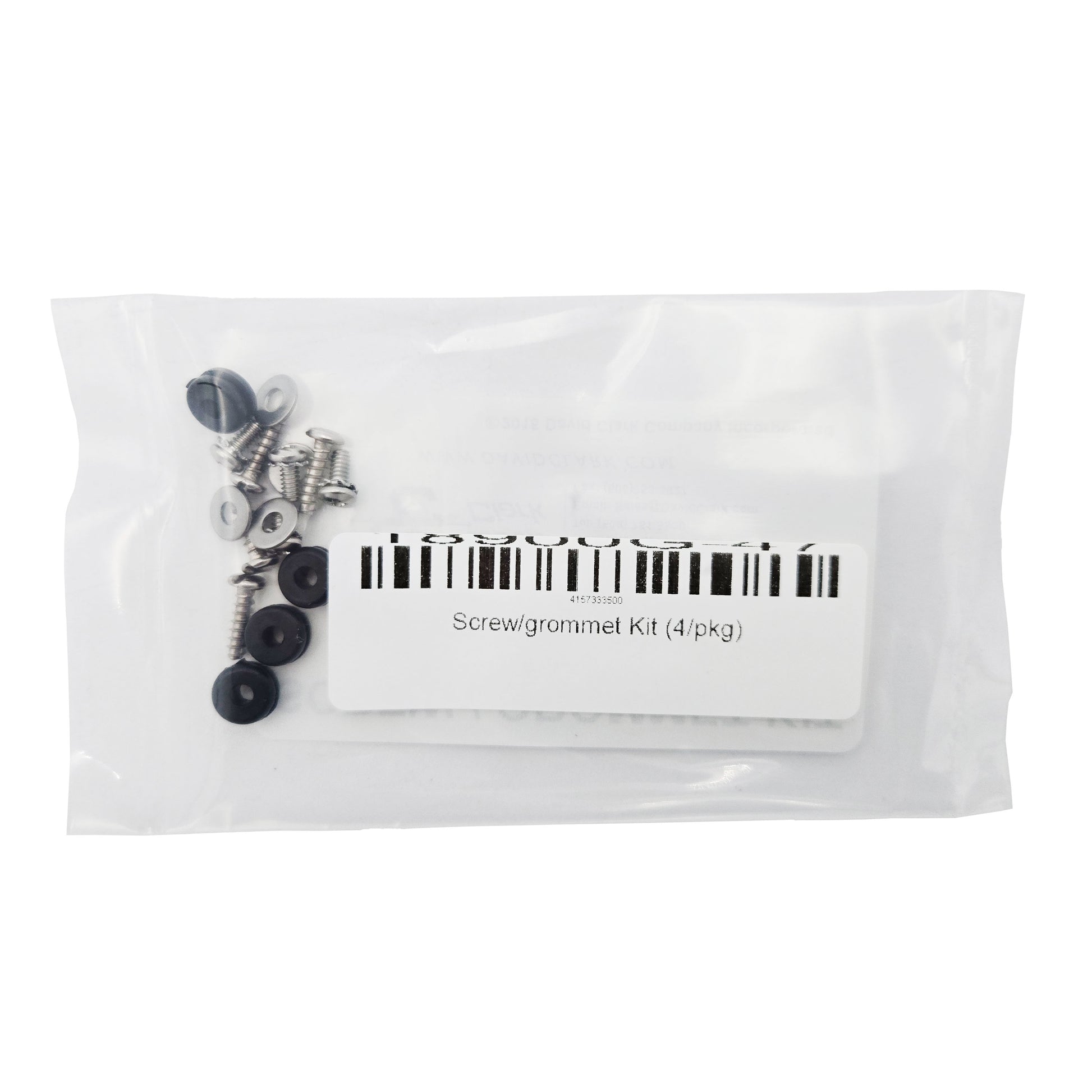 David Clark Screw/Grommet Kit – Back View Showing Product Label