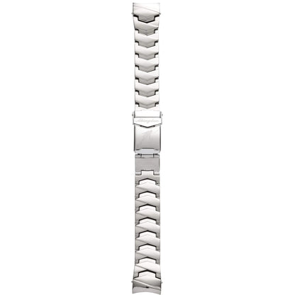 Polished Titanium Chevron Link Band by Abingdon with Diver’s Clasp – 20mm