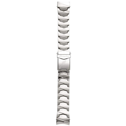 Abingdon Titanium Chevron Watch Band for Marina with Logo Engraved Clasp