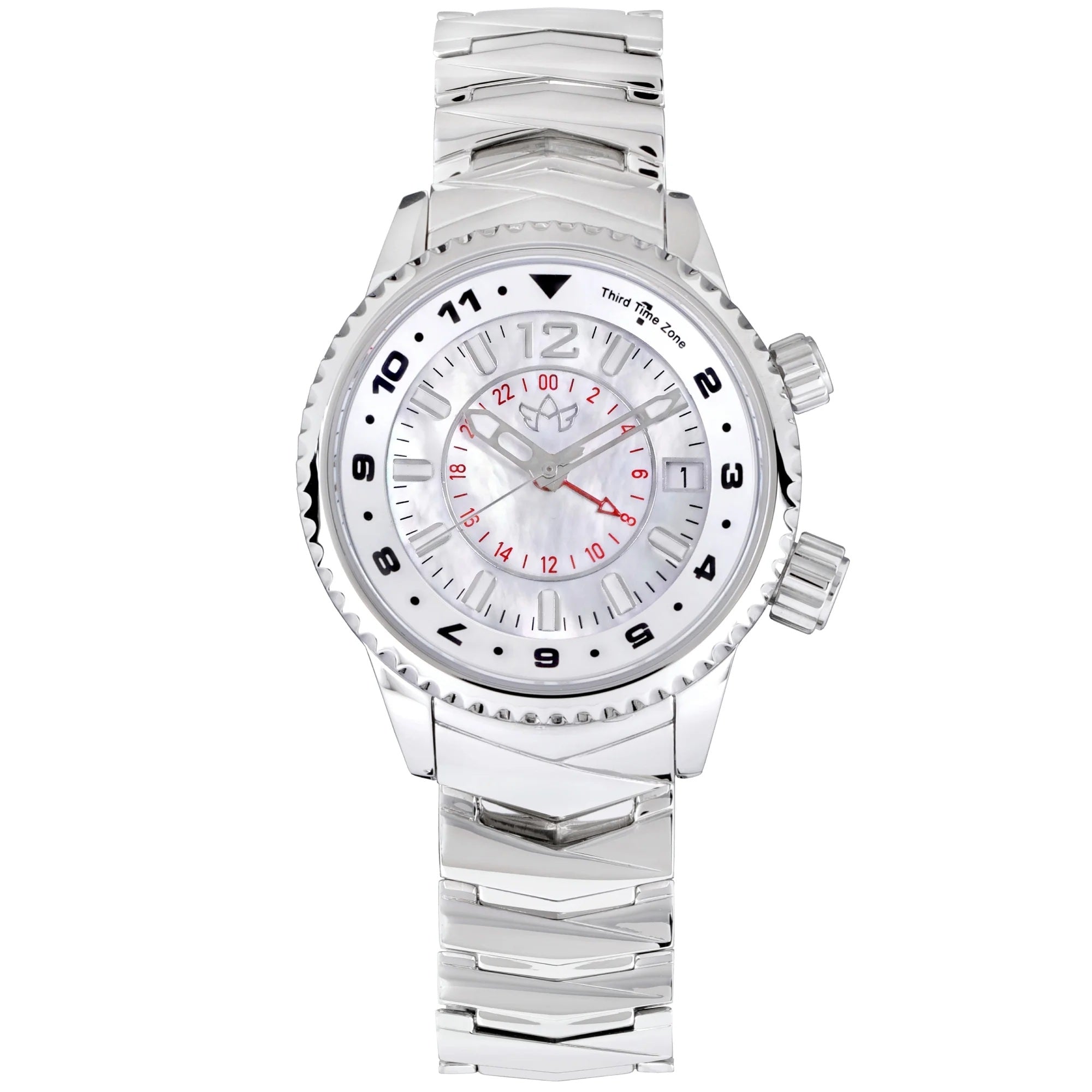 Elise Women's GMT Watch – 3 Time Zones & MOP Dial | Abingdon