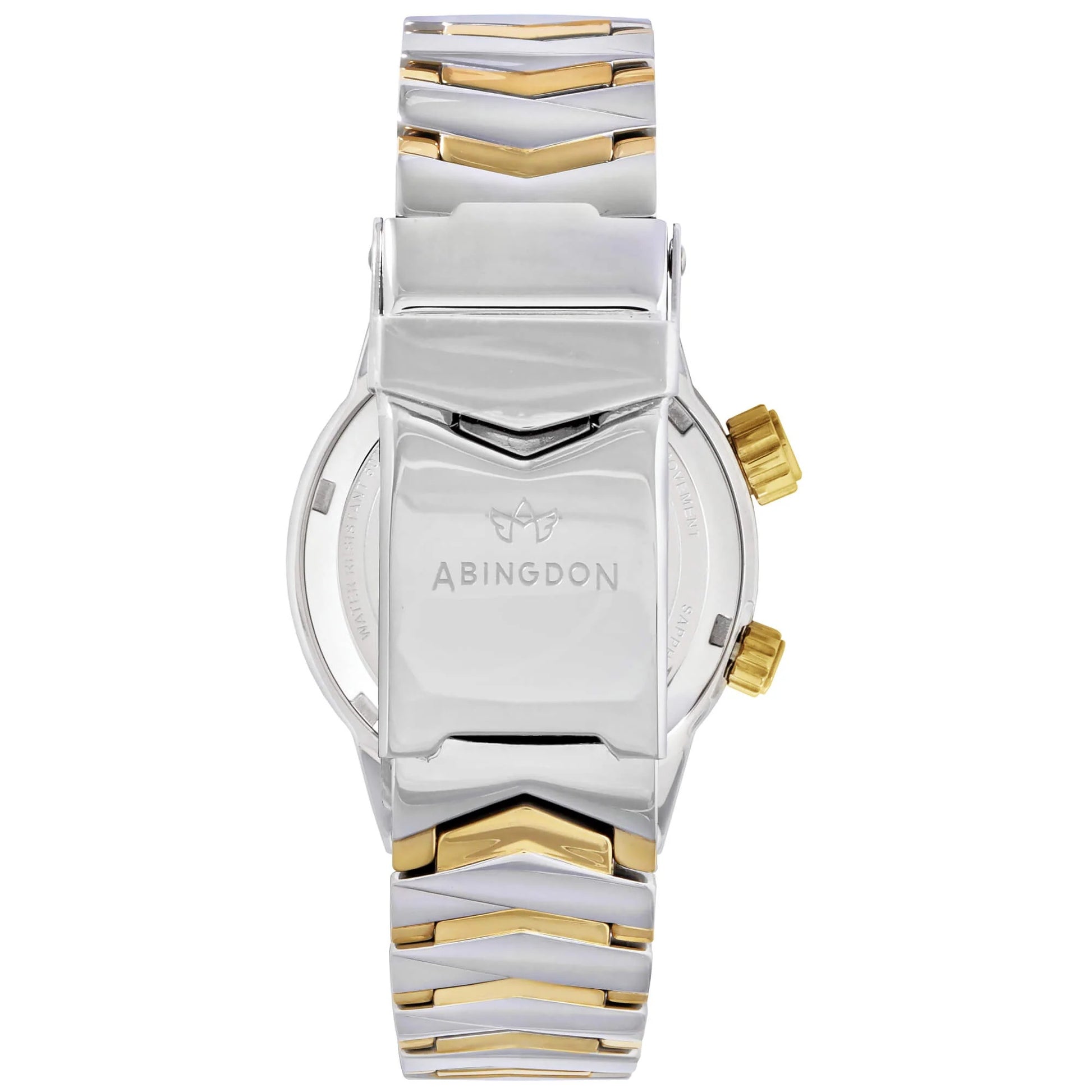 Elise Watch Two-Tone Deployment Clasp – Gold and Silver Stainless Steel Bracelet
