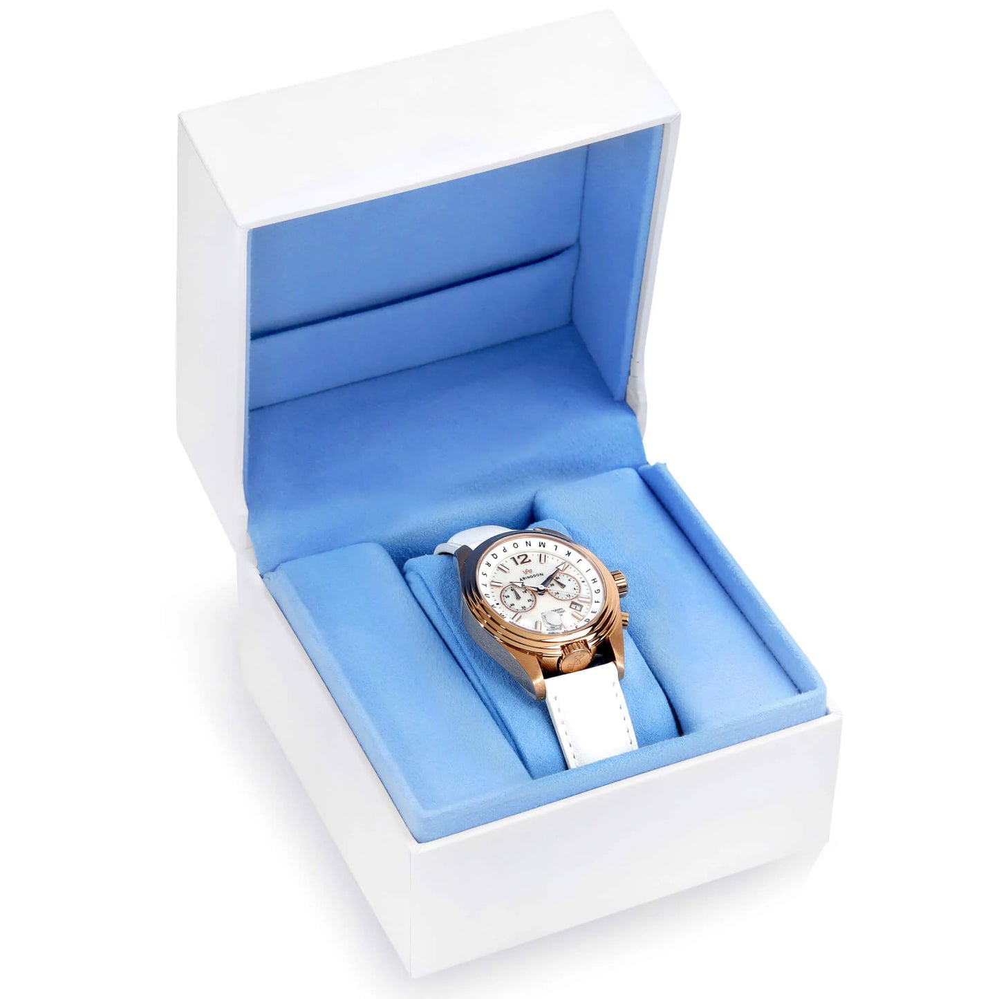 Katherine Women’s Pilot Watch – Chronograph, ALPHABezel, MOP Dial