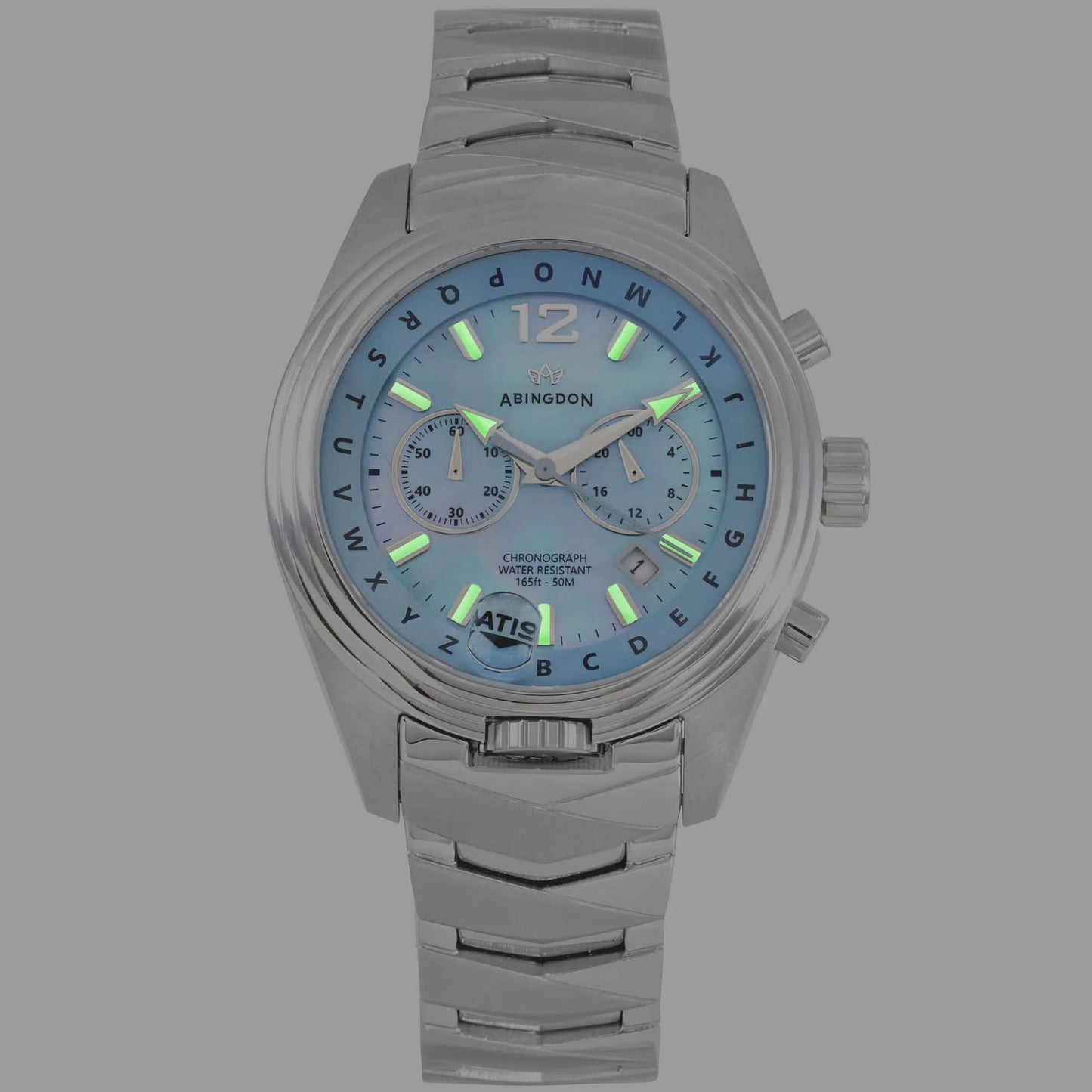 Katherine Women’s Pilot Watch – Chronograph, ALPHABezel, MOP Dial
