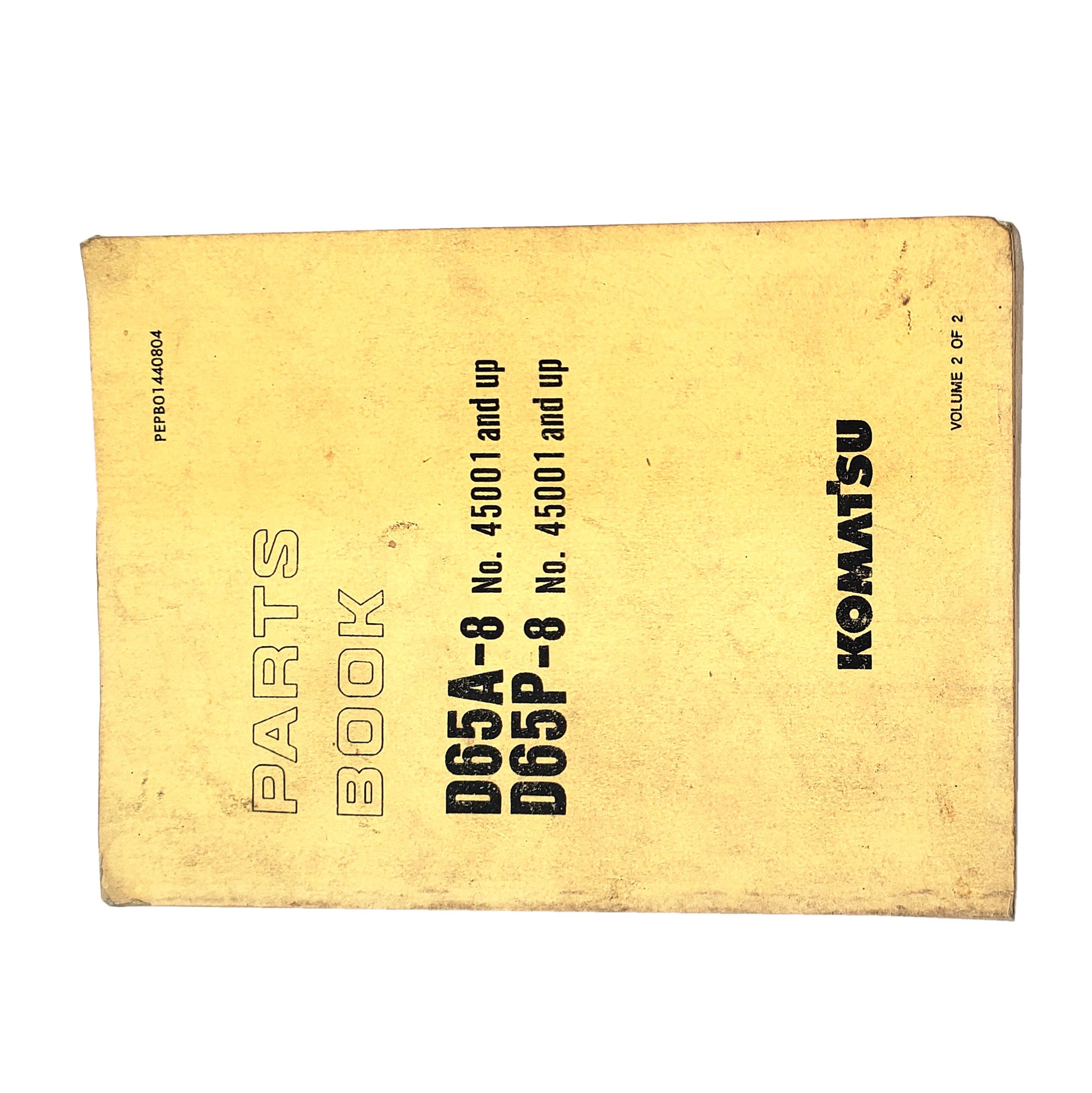 KOMATSU D65A-8 PARTS BOOK PEPB01440804