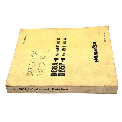 KOMATSU D65A-8 PARTS BOOK PEPB01440804