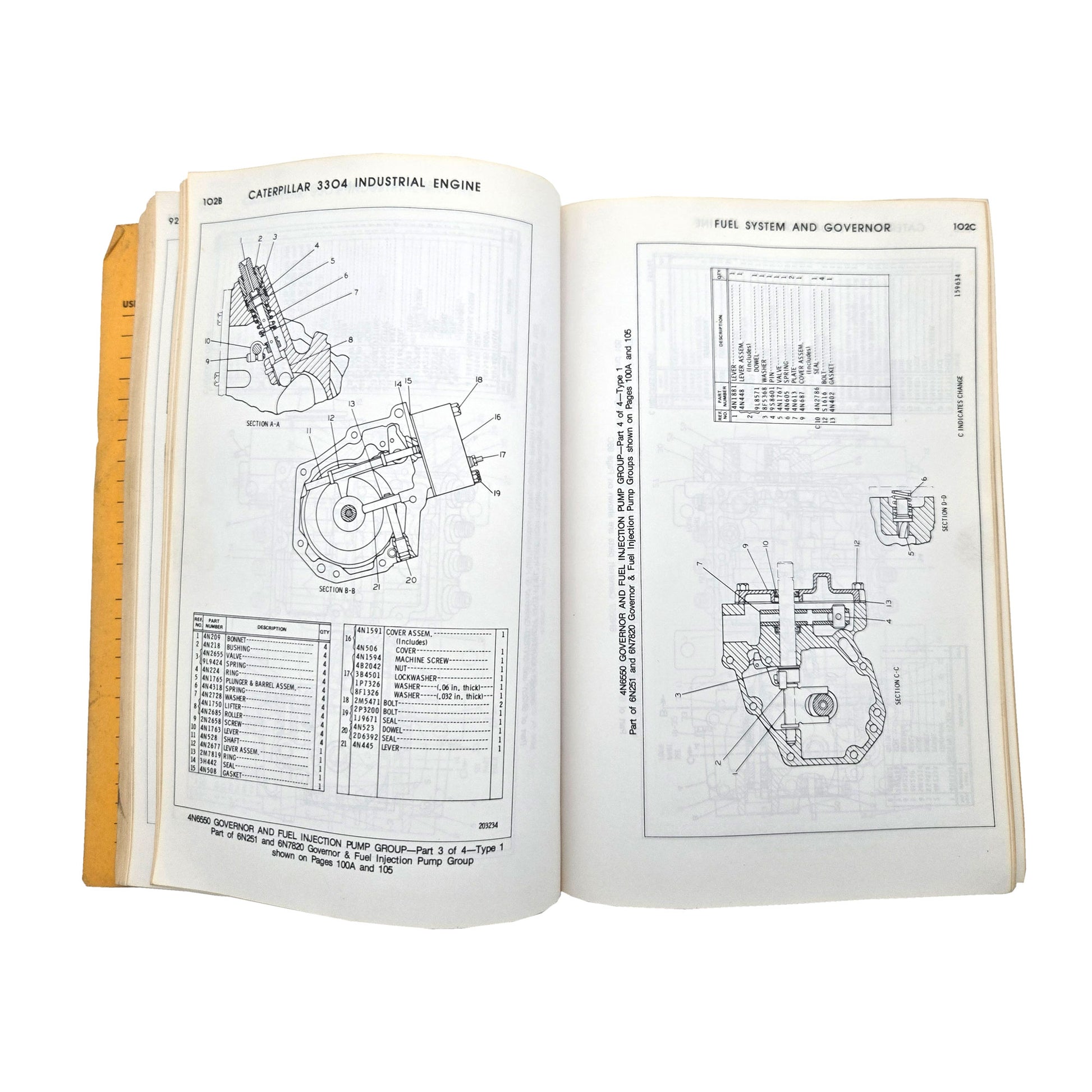 Caterpillar CAT 3304 Industrial Engine Parts Manual | UEG0875S