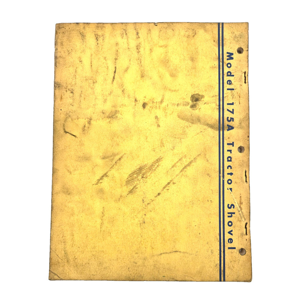 Clark Parts Manual Model 175A Tractor Shovel No.1478-R1