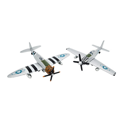 WowToyz P-51 Mustang and P-47 Thunderbolt Jumbo Die Cast Pullbacks – Assorted Set