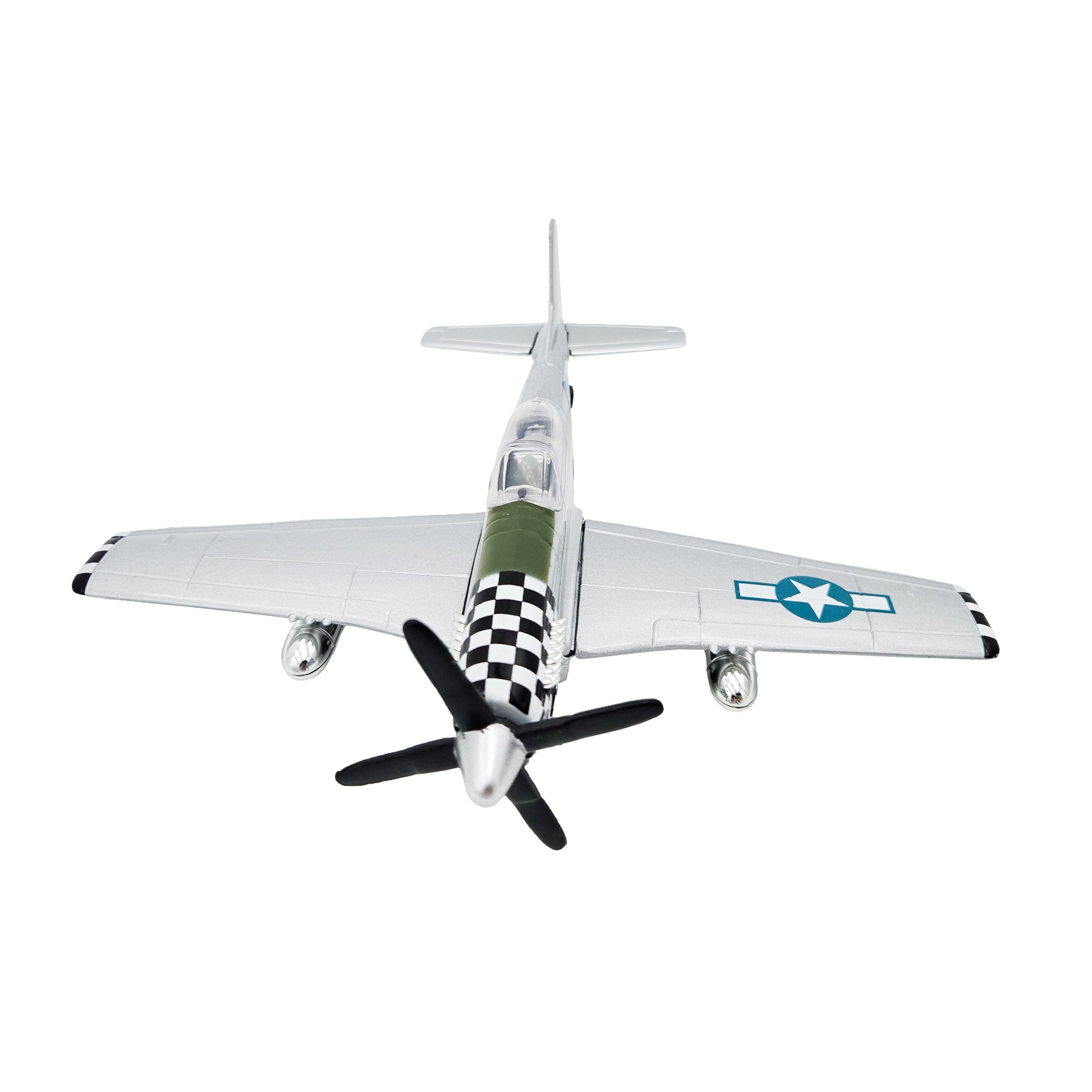 WowToyz P-51 Mustang Die Cast Pullback – Front View