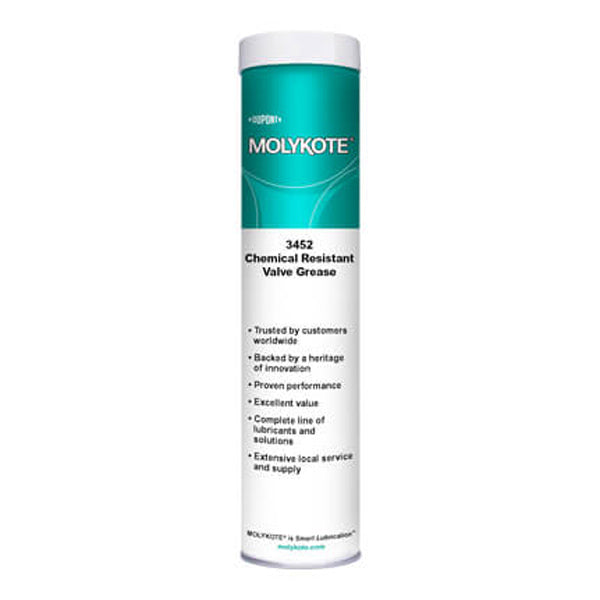 MOLYKOTE® 3452 Chemical Resistant Valve Grease, Catridge