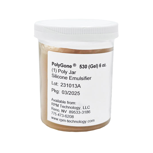 PolyGone 530 Gel Stripping Agent – Front View with Product Label