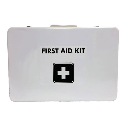 SKILCRAFT Type III First Aid Kit metal case closed with first aid label