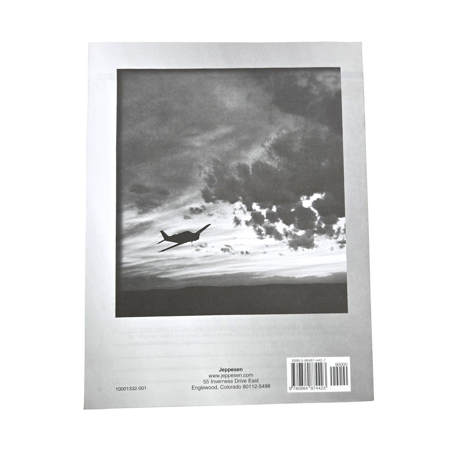 Jeppesen Private Pilot Pre-Solo Written Exam – Back Cover with Product Information
