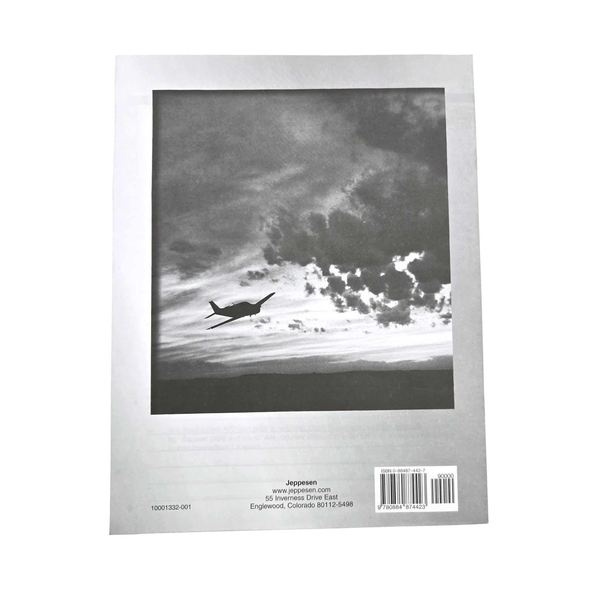 Jeppesen Private Pilot Pre-Solo Written Exam – Back Cover with Product Information