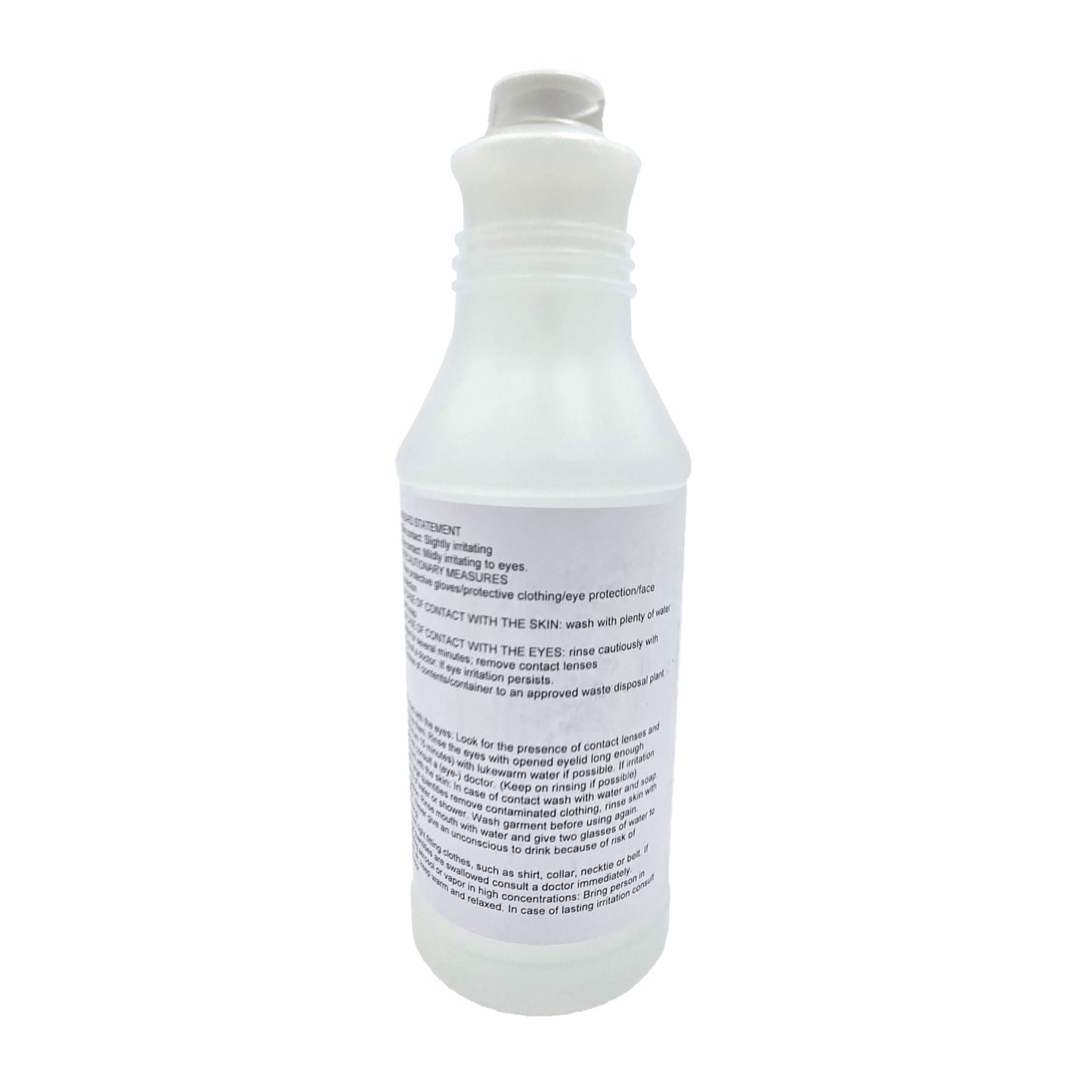 eOx Aircraft Cleaner – Back View with Usage Instructions and Safety Information