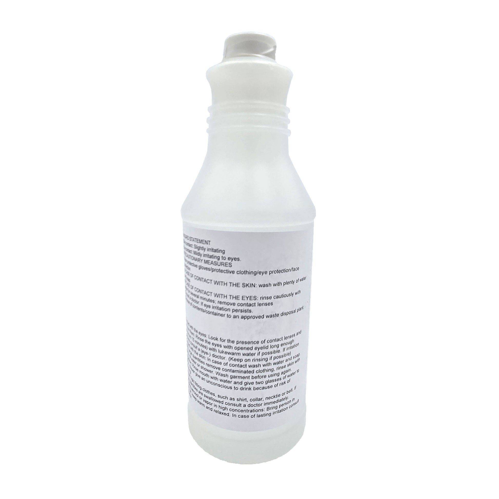 eOx Aircraft Cleaner – Back View with Usage Instructions and Safety Information