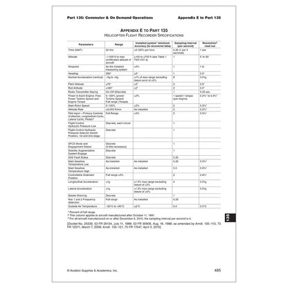 ASA 2026 FAR-FC Sample Page with FAA Advisory Text