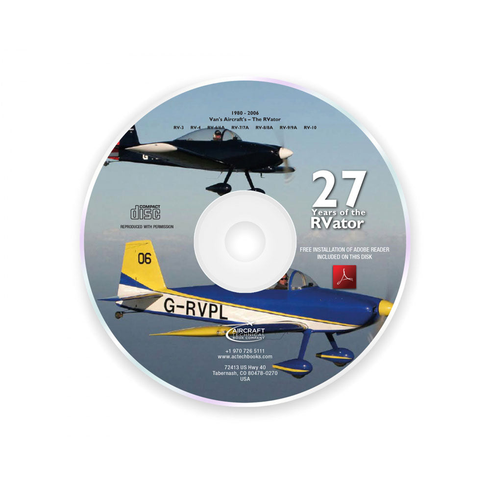 RVator CD-ROM archive featuring RV homebuilt aircraft builder reference content