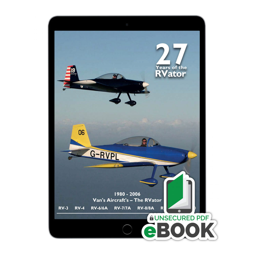 27 Years of the RVator digital eBook archive covering RV aircraft and experimental aviation topics
