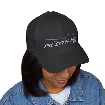Pilots HQ Structured Cap – Classic Fit, Curved Visor, Embroidered Logo