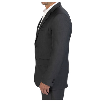 Edwards Synergy Men’s Pilot Uniform Coat 3525, Steel Grey, Side on Model