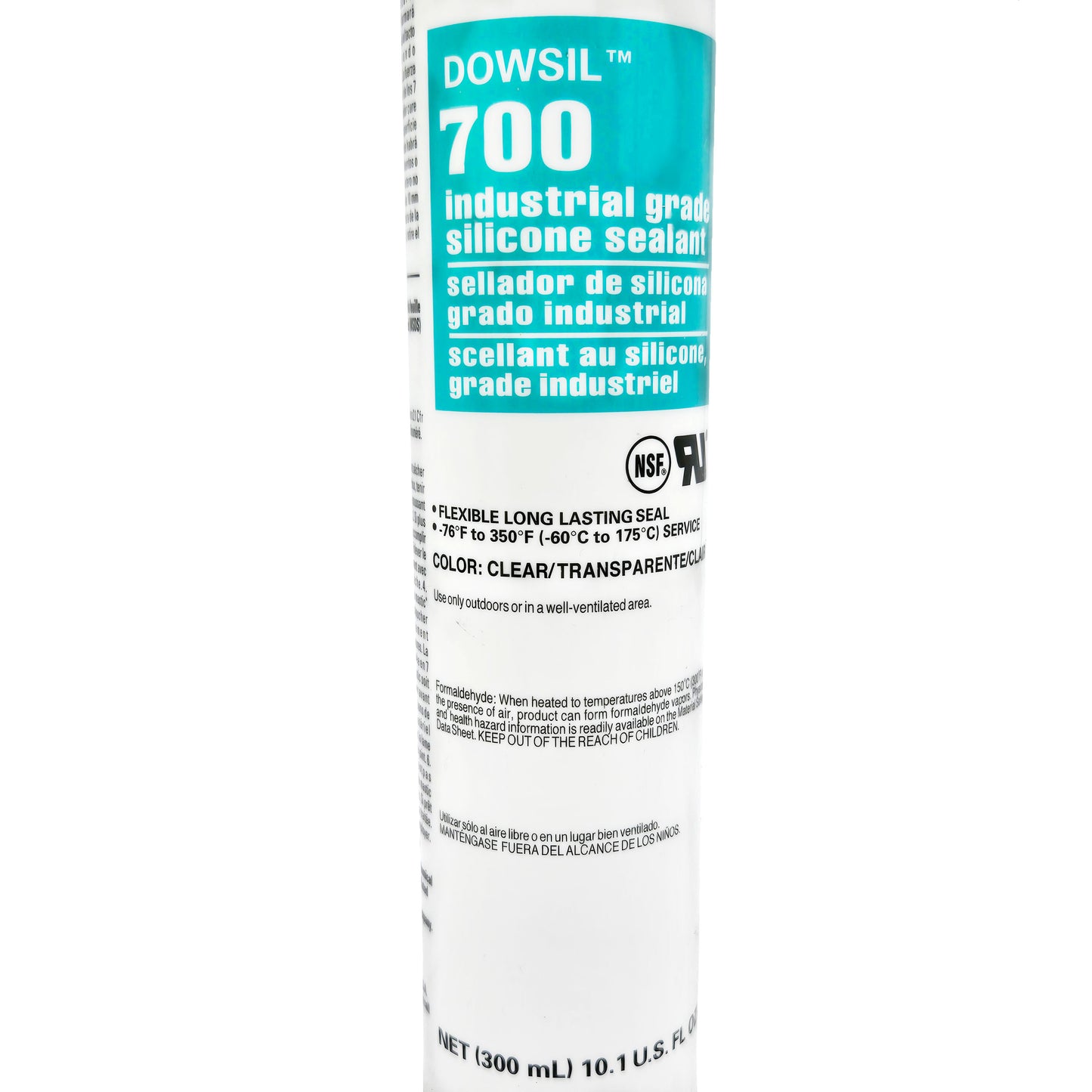 DOWSIL 700 Industrial Silicone Sealant – Close-Up Front Side Label
