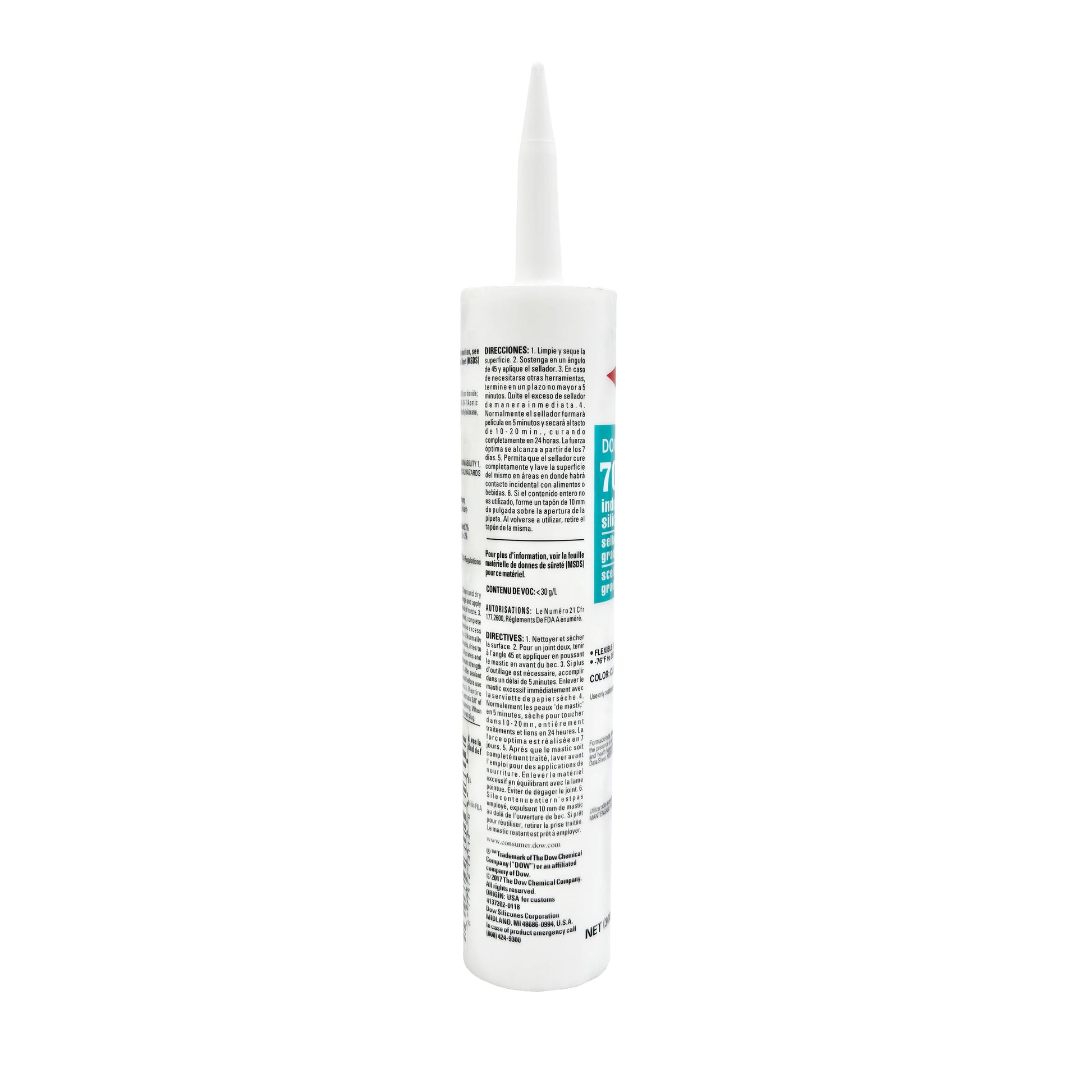 DOWSIL 700 Silicone Sealant – Full Side View of Tube