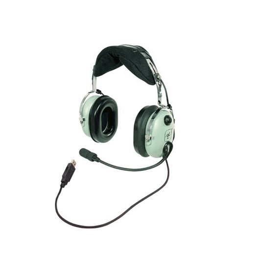 David Clark H-USB Stereo Headset with Noise-Canceling Microphone and USB Connector