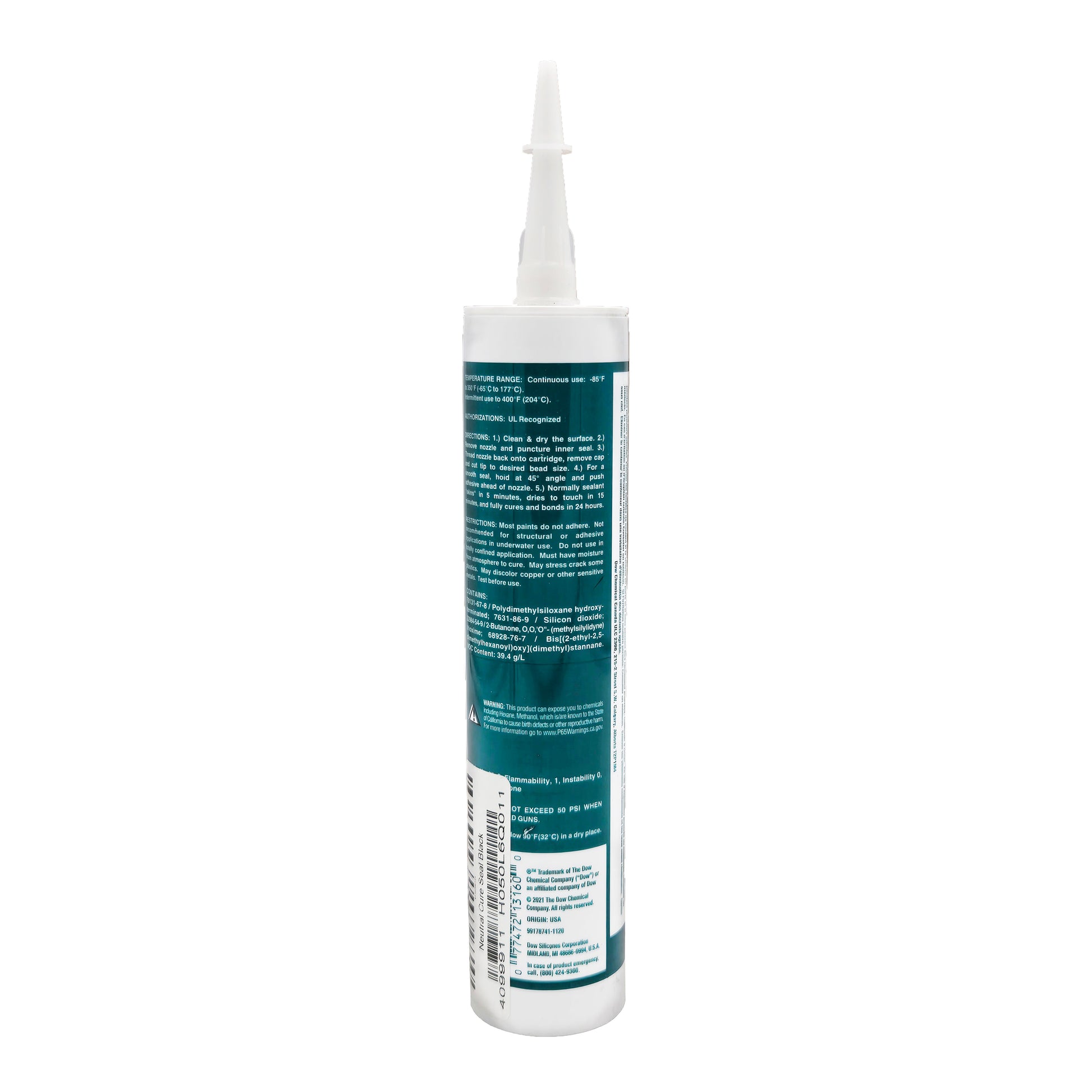 DOWSIL 737 Neutral Cure Sealant – Side Panel View Two Showing Application Information
