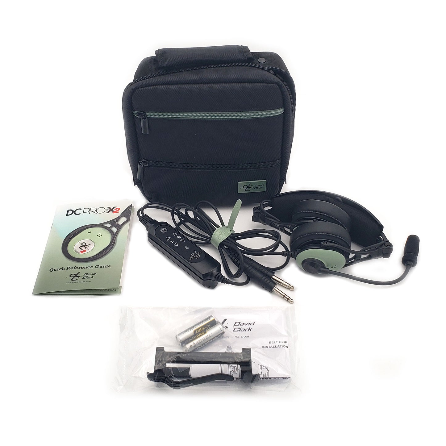 David Clark DC PRO-X2 Dual GA Aviation Headset with Bluetooth