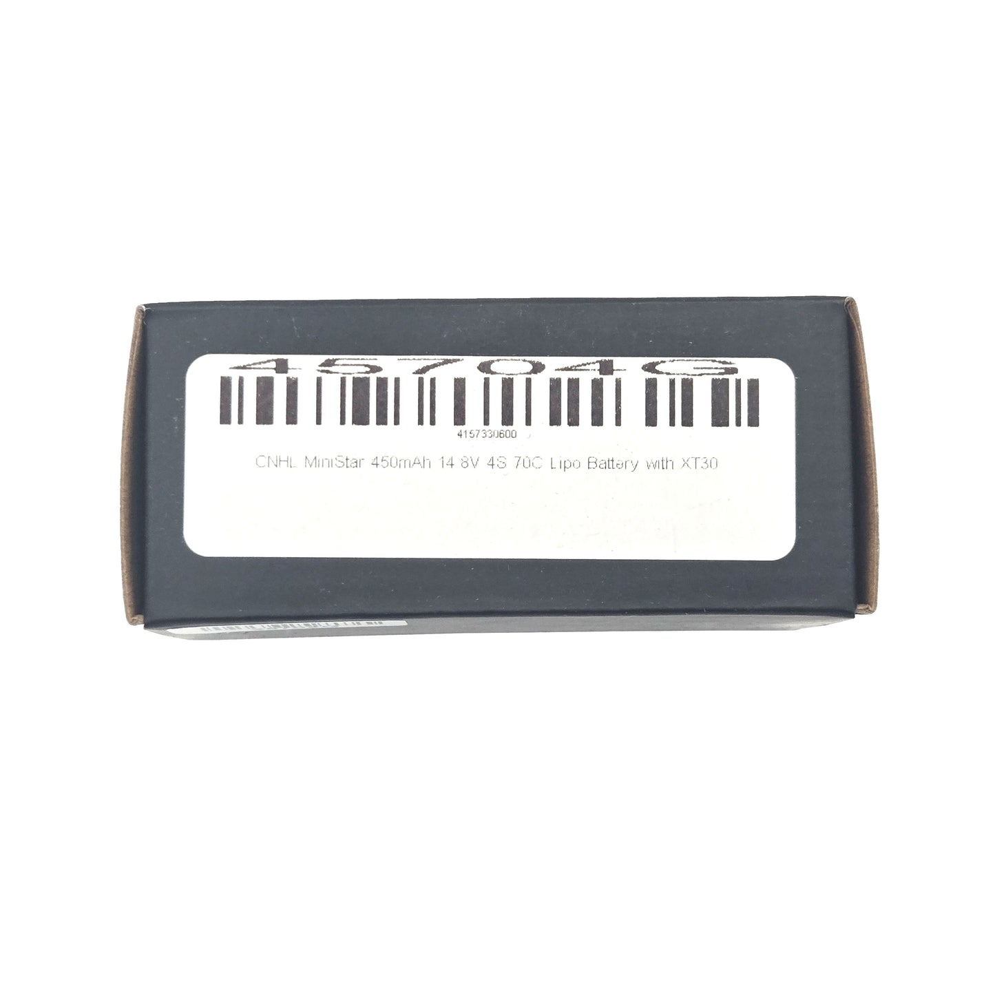 CNHL MiniStar 450mAh 4S 70C LiPo Battery – Box Barcode Label View