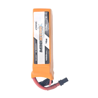 CNHL MiniStar 450mAh LiPo Battery – Top View with XT30 Plug and Branding