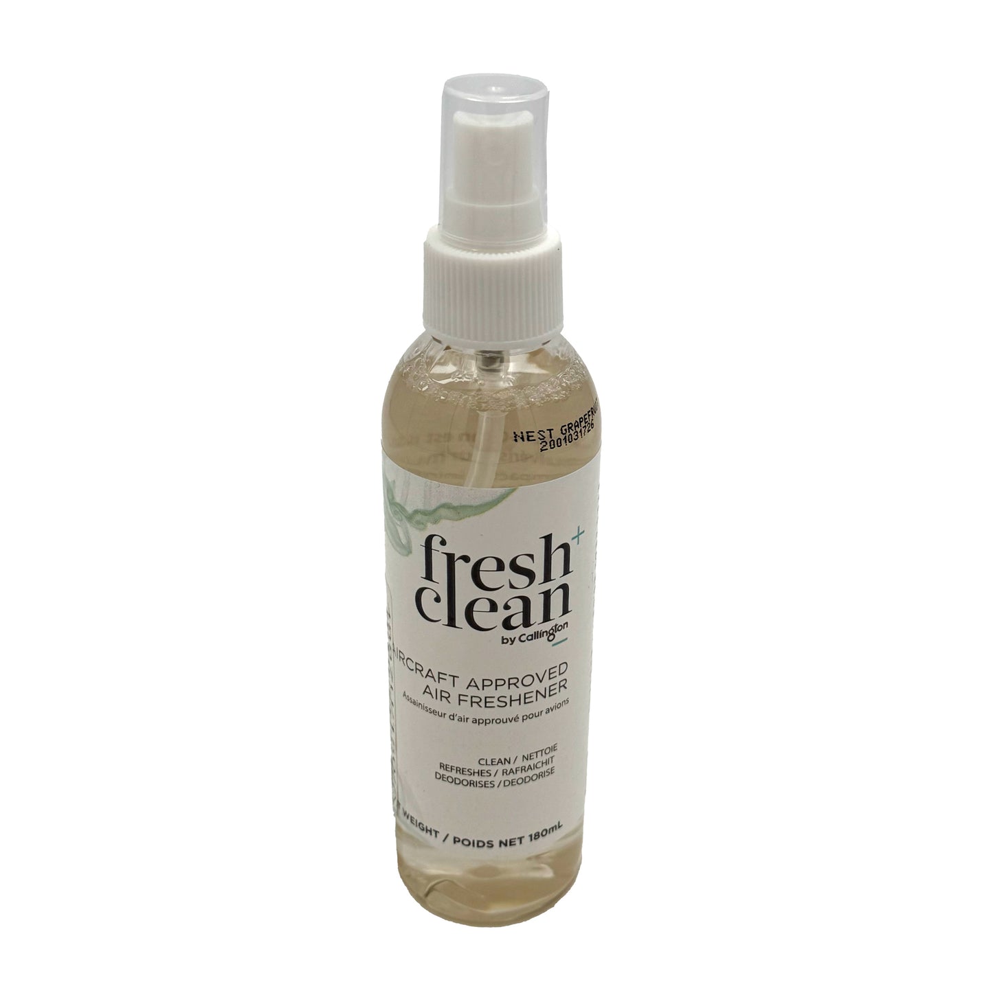 Callington Fresh + Clean Air Freshener 150mL – Aircraft‑Safe Formula | Nest Grapefruit, front 