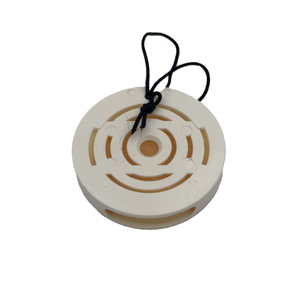 Back view of Callington Fresh + Clean Deodorant Disc with ventilation slots and hanging cord