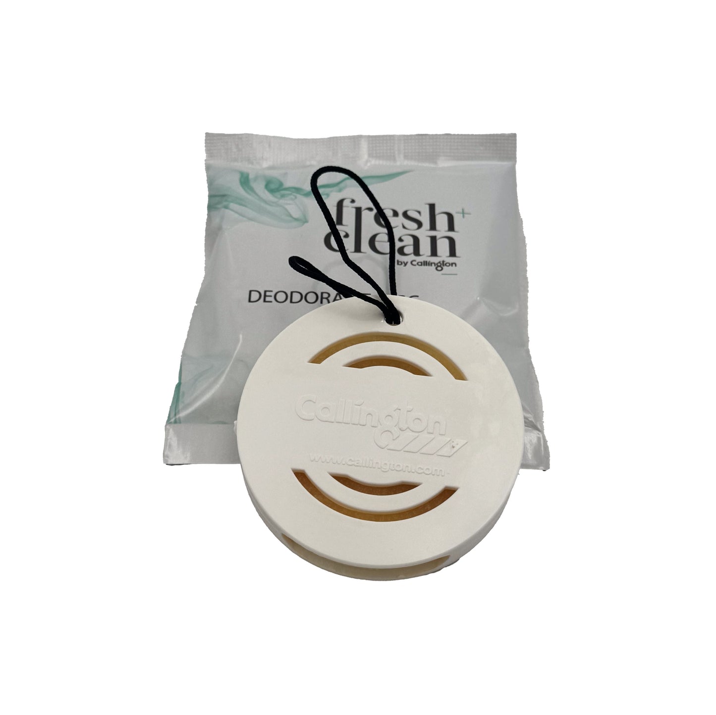Callington Fresh + Clean Deodorant Disc aircraft air freshener deodorant disc product packaging