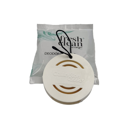 Callington Fresh + Clean Deodorant Disc aircraft air freshener deodorant disc product packaging