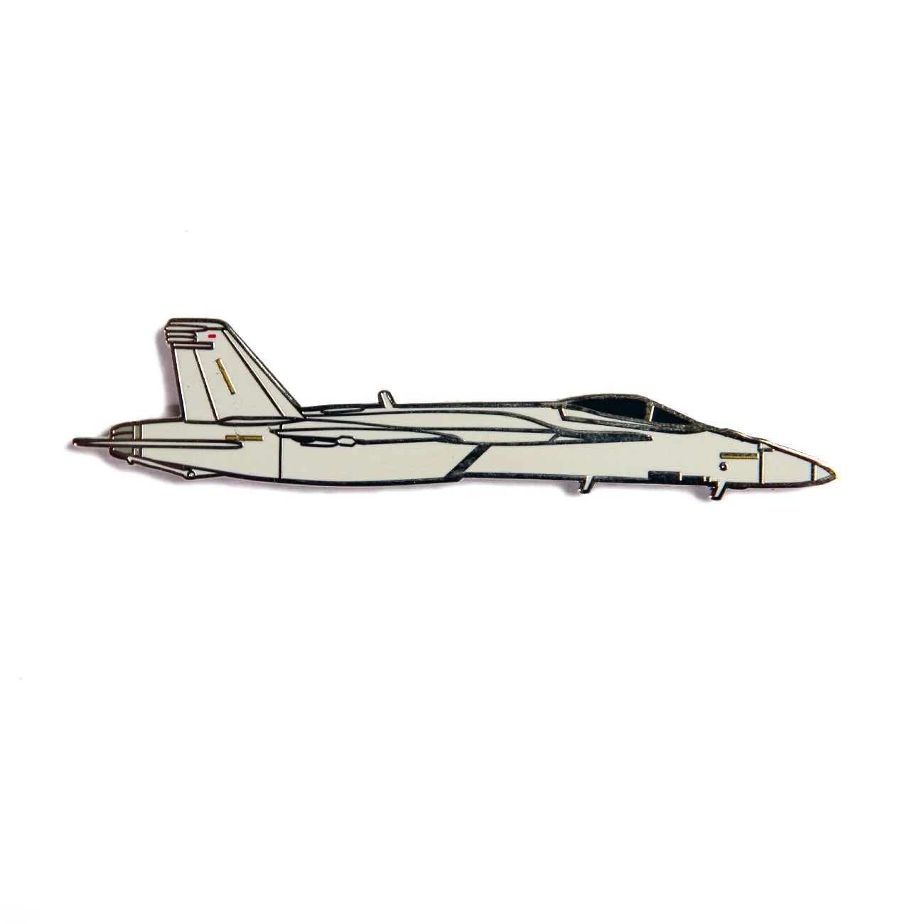 Boeing F/A-18 illustrated fighter jet magnet side profile design