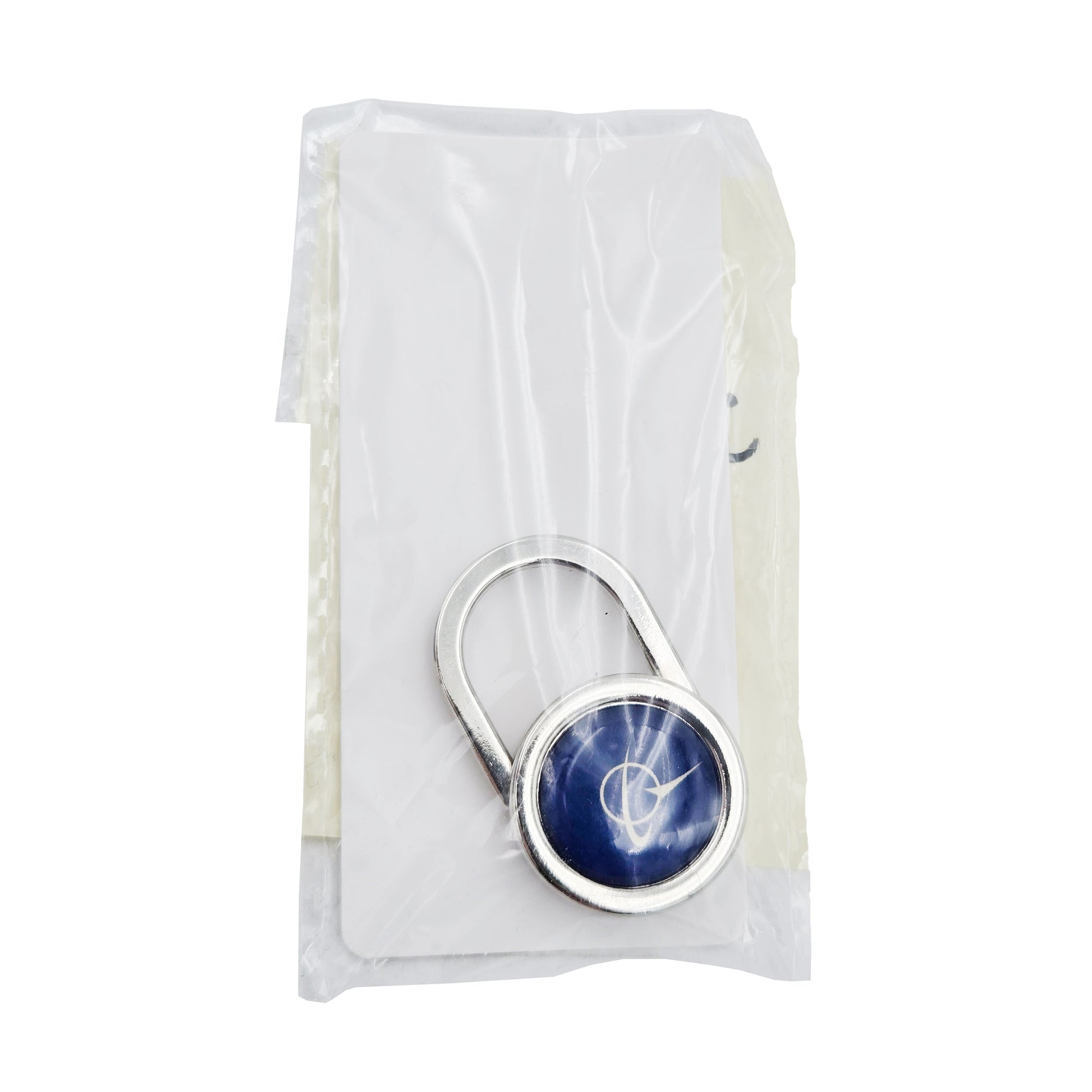 Boeing Symbol Padlock Key Ring – Front View in Packaging with Branding