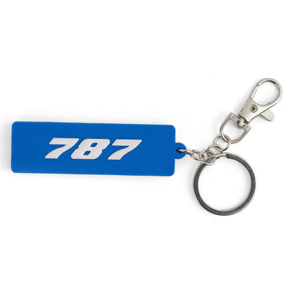 “Boeing 787 Dreamliner silicone keychain blue aviation accessory”