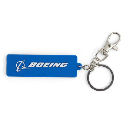 “Boeing logo 787 series silicone keychain with metal keyring”