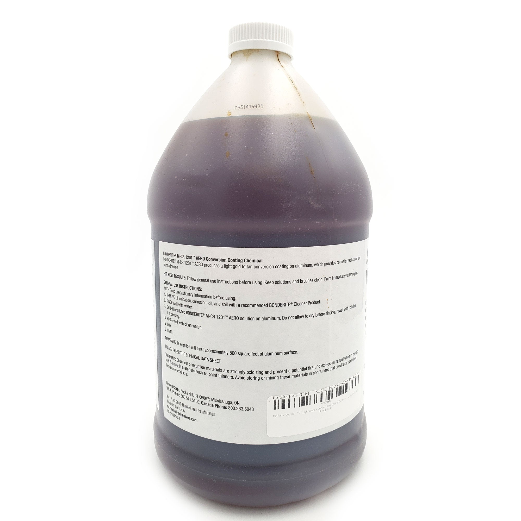 Henkel - Alodine 1201 Light Metals Conversion Coating, Gallon