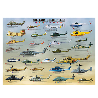 EuroGraphics Military Helicopters 1000-Piece Puzzle