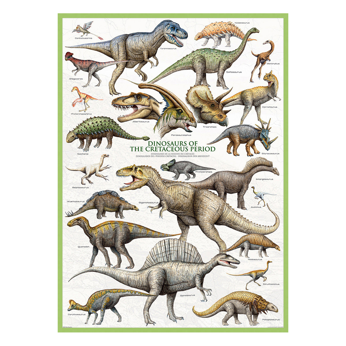 EuroGraphics Dinosaurs of the Cretaceous Period 1000-Piece Puzzle