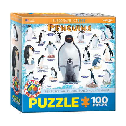 EuroGraphics Penguins 100-Piece Jigsaw Puzzle